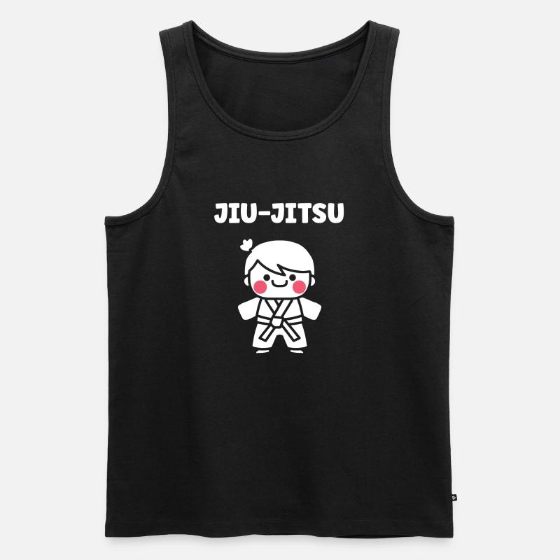 Jiu Jitsu - Männer Premium Bio Tank Top - Schwarz
