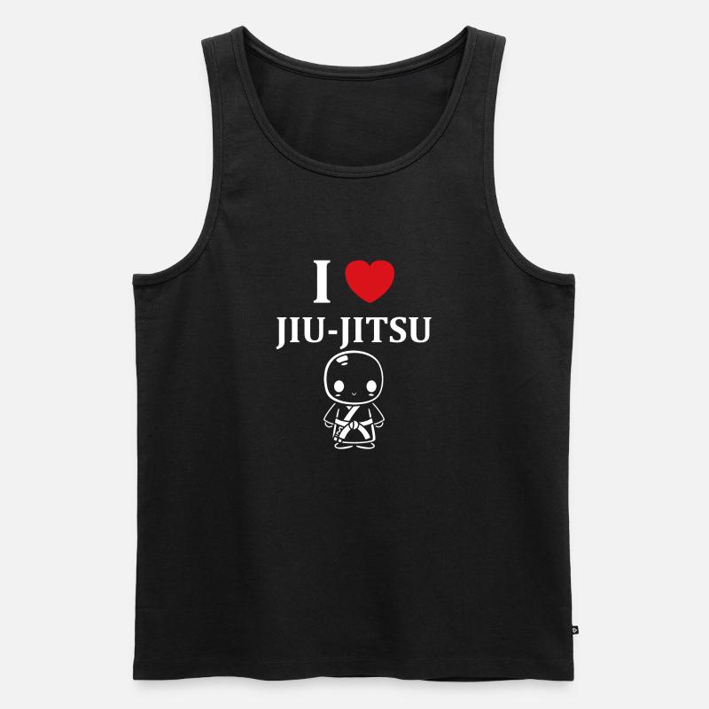Jiu Jitsu - Männer Premium Bio Tank Top - Schwarz