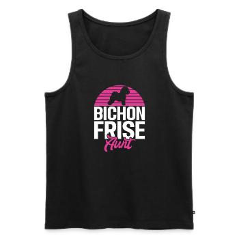 Bichon Frise Gifts - Men's Premium Organic Tank Top - black - Front - Michal (187cm)