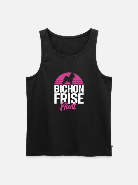 Cadeaux Bichon Frisé - Débardeur bio Premium Homme - noir