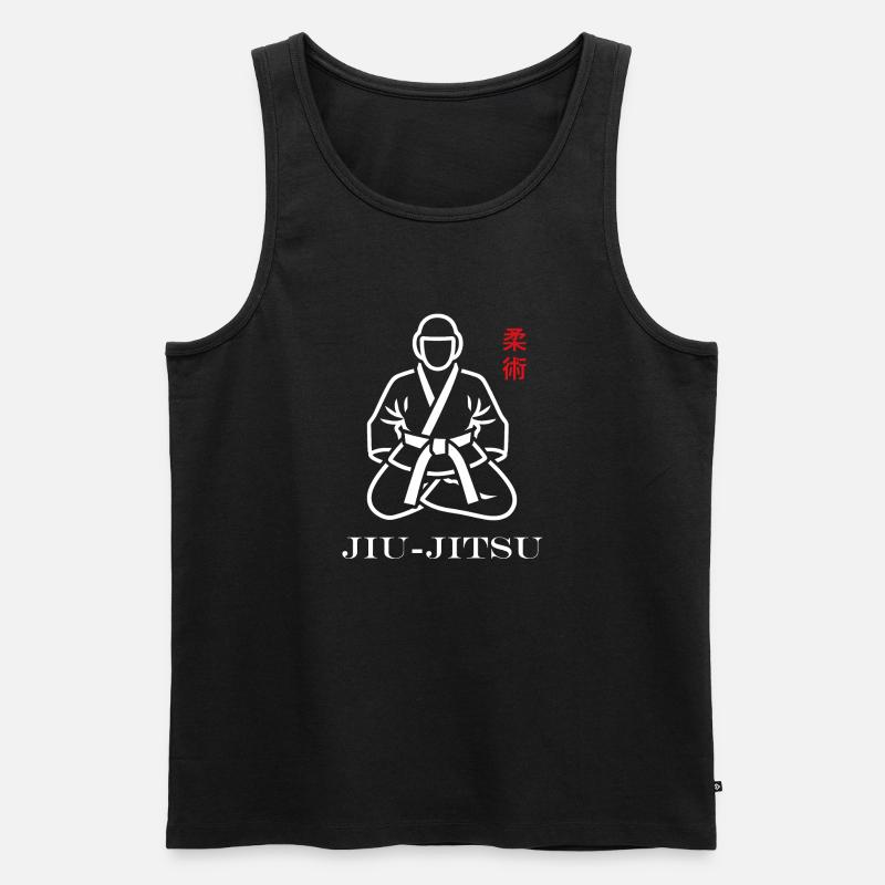 Jiu Jitsu - Männer Premium Bio Tank Top - Schwarz