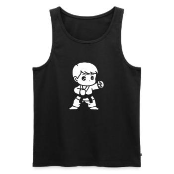 Jiu Jitsu - Männer Premium Bio Tank Top - Schwarz - Vorne - Michal (187cm)