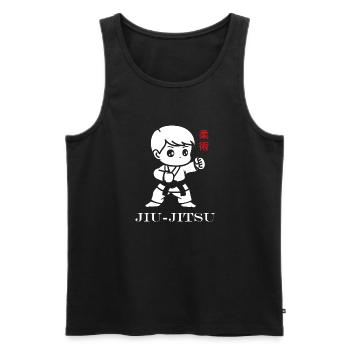 Jiu Jitsu - Männer Premium Bio Tank Top - Schwarz - Vorne - Michal (187cm)