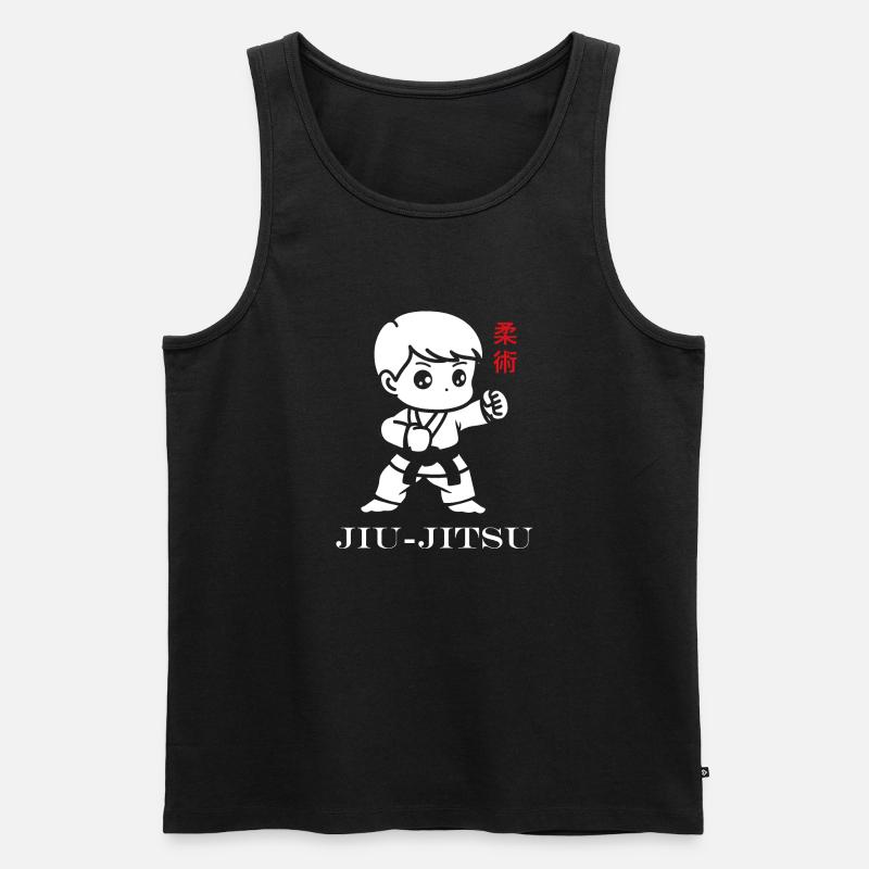 Jiu Jitsu - Männer Premium Bio Tank Top - Schwarz