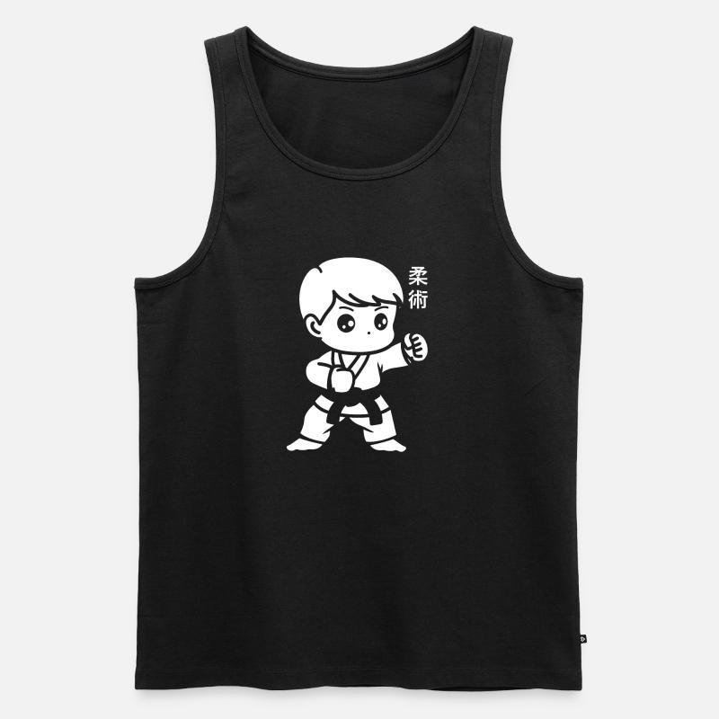 Jiu Jitsu - Männer Premium Bio Tank Top - Schwarz