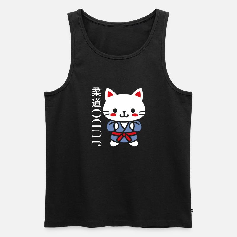 Judo - Männer Premium Bio Tank Top - Schwarz