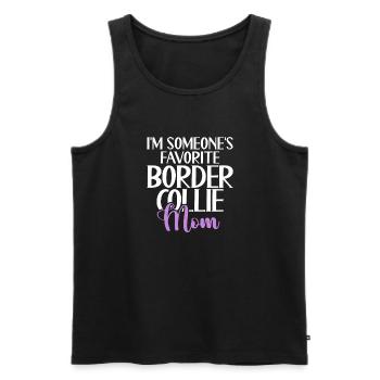 Border Collie Gifts - Männer Premium Bio Tank Top - Schwarz - Vorne - Michal (187cm)