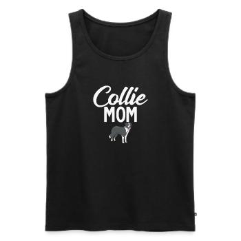 Border Collie Gifts - Männer Premium Bio Tank Top - Schwarz - Vorne - Michal (187cm)
