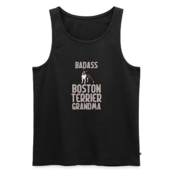 Boston Terrier Gifts - Männer Premium Bio Tank Top - Schwarz - Vorne - AI Model Male 178 light (178cm)