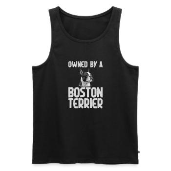 Boston Terrier Gifts - Männer Premium Bio Tank Top - Schwarz - Vorne - AI Model Male 178 light (178cm)