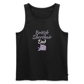 British Shorthair Gifts - Männer Premium Bio Tank Top - Schwarz - Vorne - Michal (187cm)