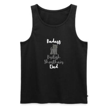 British Shorthair Gifts - Männer Premium Bio Tank Top - Schwarz - Vorne - AI Model Male 178 light (178cm)