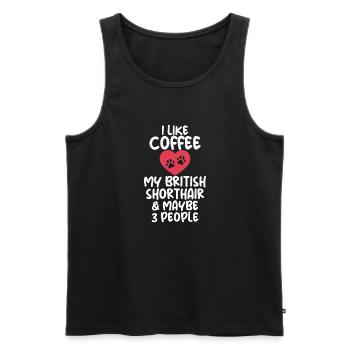 British Shorthair Gifts - Männer Premium Bio Tank Top - Schwarz - Vorne - Michal (187cm)
