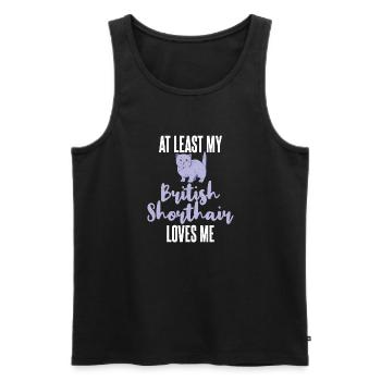 British Shorthair Gifts - Männer Premium Bio Tank Top - Schwarz - Vorne - AI Model Male 178 light (178cm)