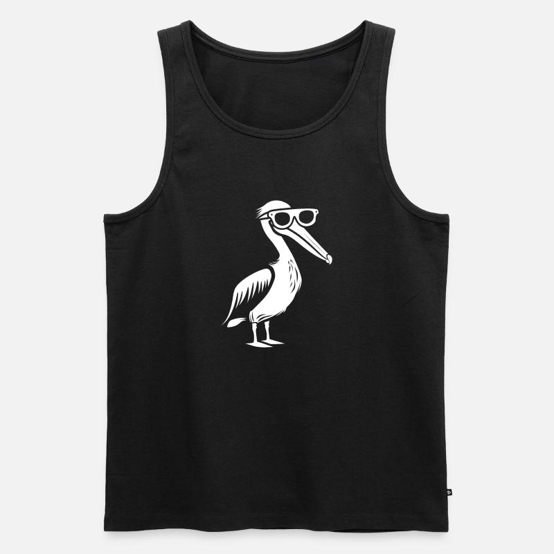 Pelikan - Männer Premium Bio Tank Top - Schwarz