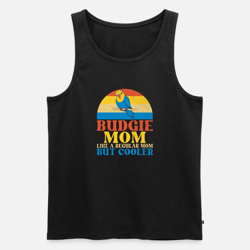 Budgie Gift - Männer Premium Bio Tank Top - Schwarz