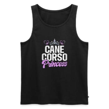 Cane Corso Gifts - Men's Premium Organic Tank Top - black - Front - AI Model Male 178 light (178cm)