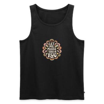 Diy Rug Funny Rug Tufting - Men's Premium Organic Tank Top - black - Front - Michal (187cm)