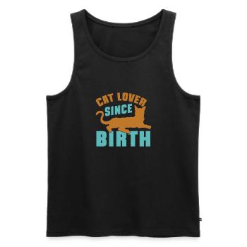 Cat Dad Gifts - Männer Premium Bio Tank Top - Schwarz - Vorne - Michal (187cm)