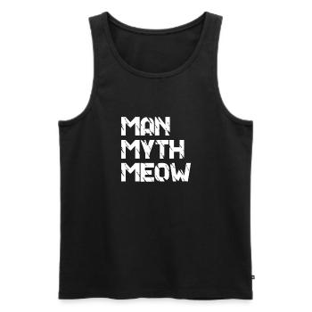 Cat Dad Gifts - Männer Premium Bio Tank Top - Schwarz - Vorne - Michal (187cm)