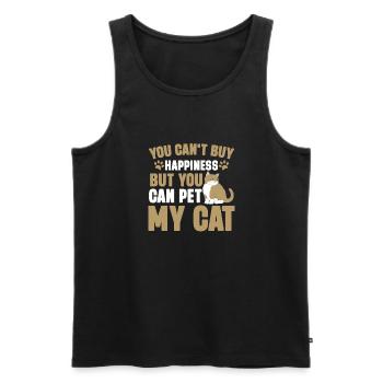 Cat Grandpa Gifts - Männer Premium Bio Tank Top - Schwarz - Vorne - Michal (187cm)