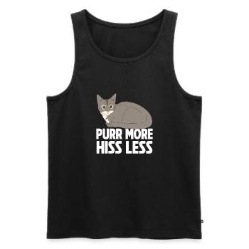 Cat Mom Gifts - Männer Premium Bio Tank Top - Schwarz - Vorne - Michal (187cm)