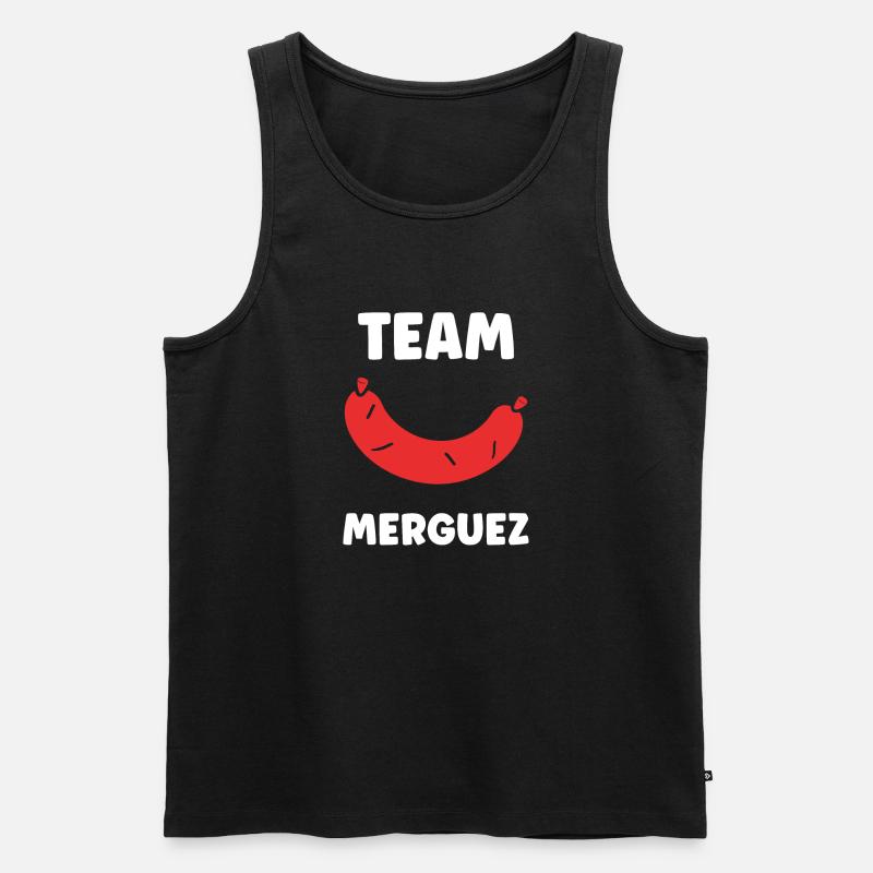 Merguez - Männer Premium Bio Tank Top - Schwarz
