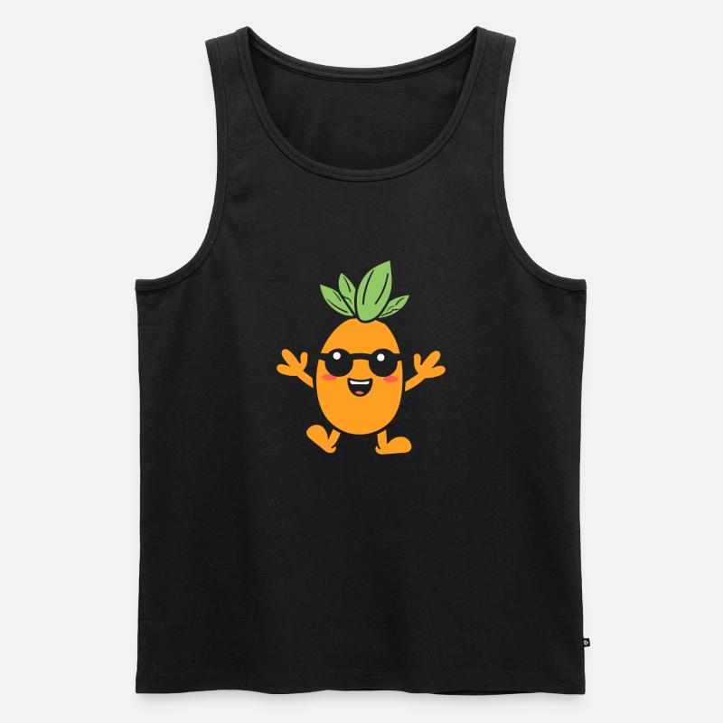 Karotte - Männer Premium Bio Tank Top - Schwarz