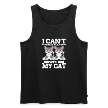 Cat Mom Gifts - Männer Premium Bio Tank Top - Schwarz - Vorne - Michal (187cm)
