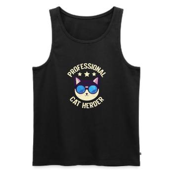Cat Mom Gifts - Männer Premium Bio Tank Top - Schwarz - Vorne - Michal (187cm)