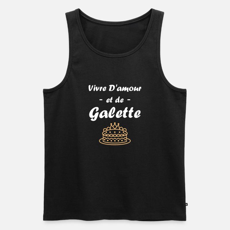 Pfannkuchen - Männer Premium Bio Tank Top - Schwarz