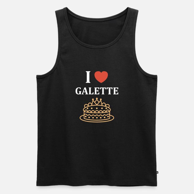 Pfannkuchen - Männer Premium Bio Tank Top - Schwarz
