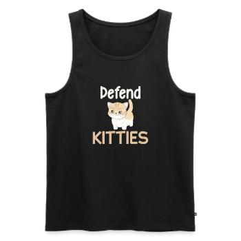 Cadeaux de sauvetage de chat - Débardeur bio Premium Homme - noir - Devant - Michal (187cm)