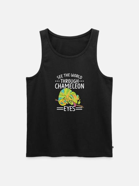 Chameleon Gifts - Men's Premium Organic Tank Top - black