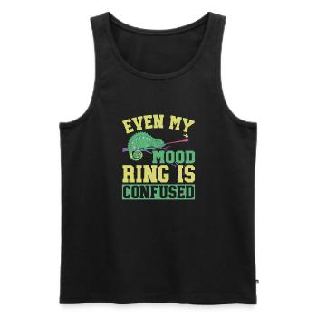 Chameleon Gifts - Männer Premium Bio Tank Top - Schwarz - Vorne - AI Model Male 178 light (178cm)