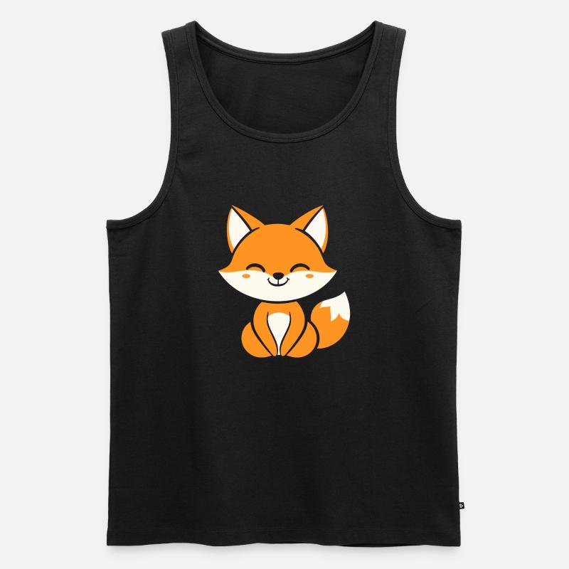 Fuchs - Männer Premium Bio Tank Top - Schwarz