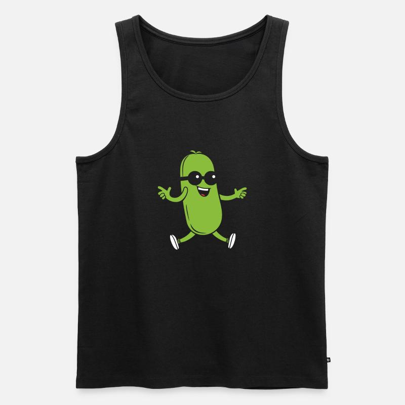 Zucchini - Männer Premium Bio Tank Top - Schwarz