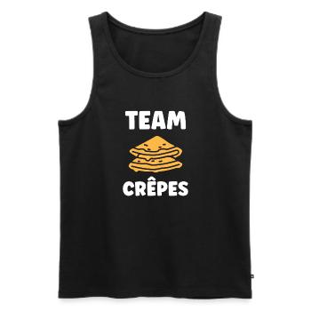 crêpe - Débardeur bio Premium Homme - noir - Devant - Michal (187cm)