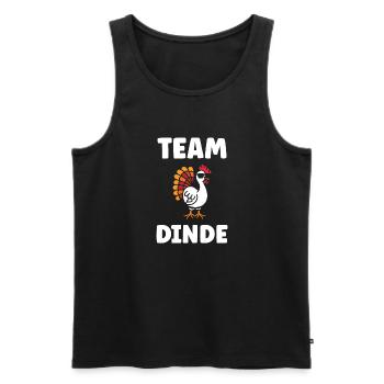 Dinde - Débardeur bio Premium Homme - noir - Devant - Michal (187cm)
