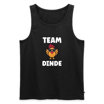 Dinde - Débardeur bio Premium Homme - noir - Devant - Michal (187cm)