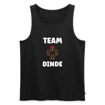 Dinde - Débardeur bio Premium Homme - noir - Devant - Michal (187cm)
