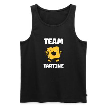 Tartine - Débardeur bio Premium Homme - noir - Devant - AI Model Male 178 light (178cm)