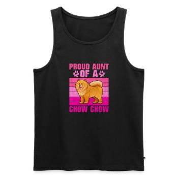 Chow Chow Gifts - Men's Premium Organic Tank Top - black - Front - Michal (187cm)