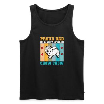 Chow Chow Gifts - Männer Premium Bio Tank Top - Schwarz - Vorne - Michal (187cm)