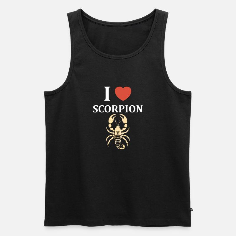 Skorpion - Männer Premium Bio Tank Top - Schwarz