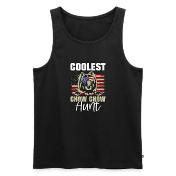 Chow Chow Gifts - Men's Premium Organic Tank Top - black - Front - Michal (187cm)