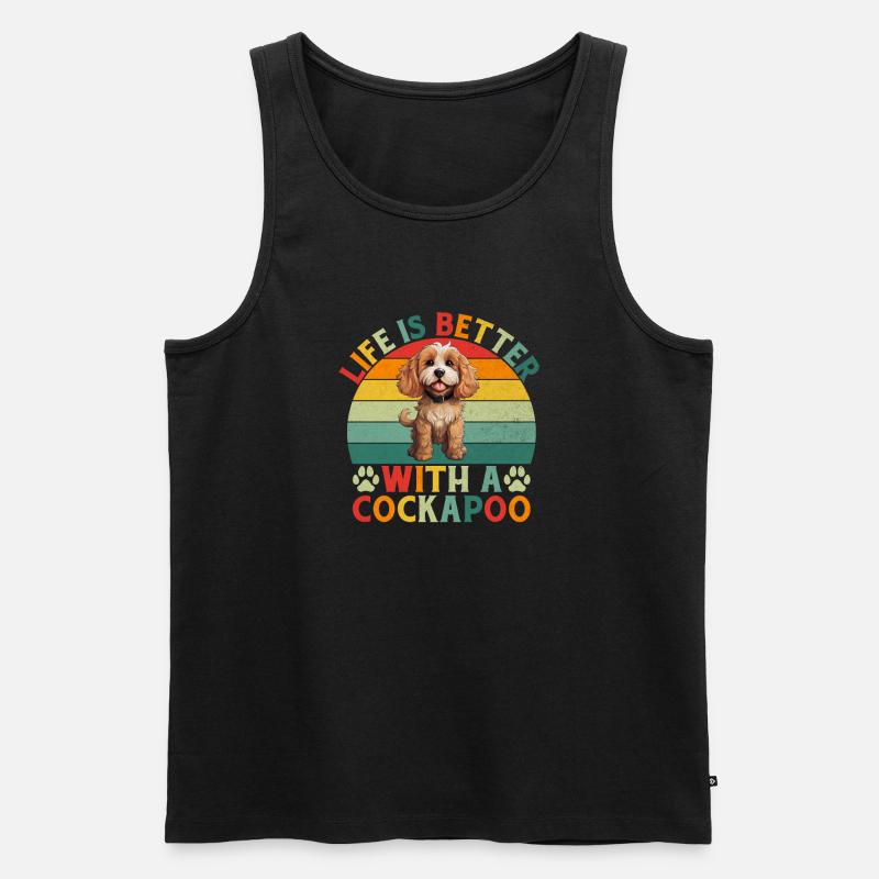 Cockapoo Gifts - Männer Premium Bio Tank Top - Schwarz
