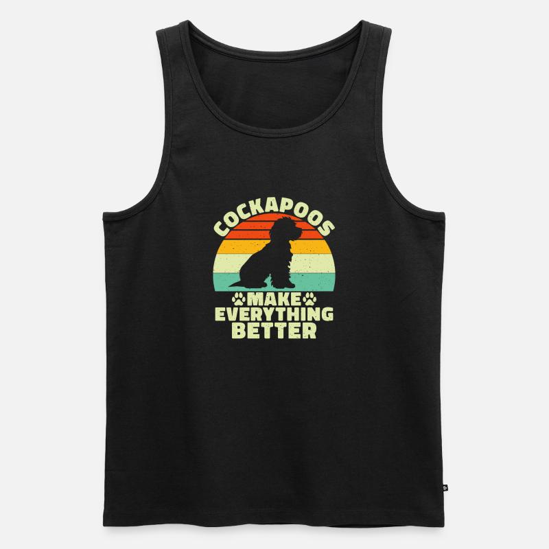 Cockapoo Gifts - Männer Premium Bio Tank Top - Schwarz