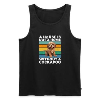 Cockapoo Gifts - Männer Premium Bio Tank Top - Schwarz - Vorne - AI Model Male 178 light (178cm)