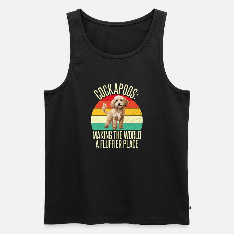 Cockapoo Gifts - Männer Premium Bio Tank Top - Schwarz